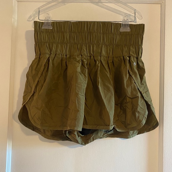 Free People Movement The Way Home Shorts Greyed Olive Size Large - Picture 5 of 12